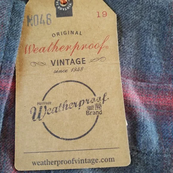 WEATHERPROOF VINTAGE SOFT LUXE FLANNEL MEN'S CASUAL DRESS SHIRT - SIZE SMALL - Picture 7 of 7